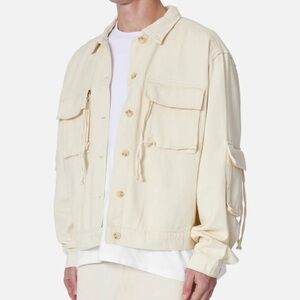 MNML BRUSHED TWILL CARGO JACKET